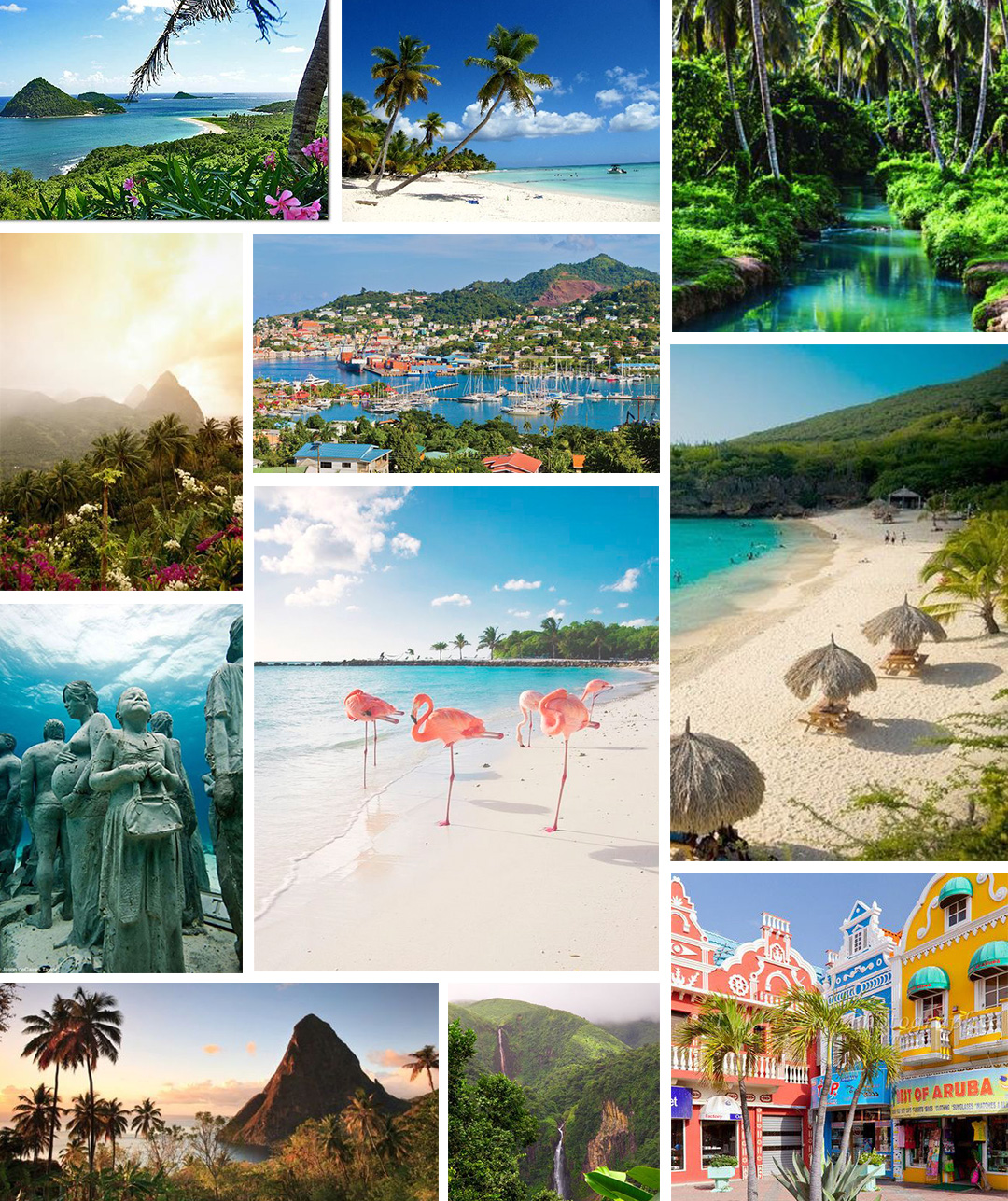 Karibik Collage Kreuzfahrt TUI Mein Schiff Impressionen